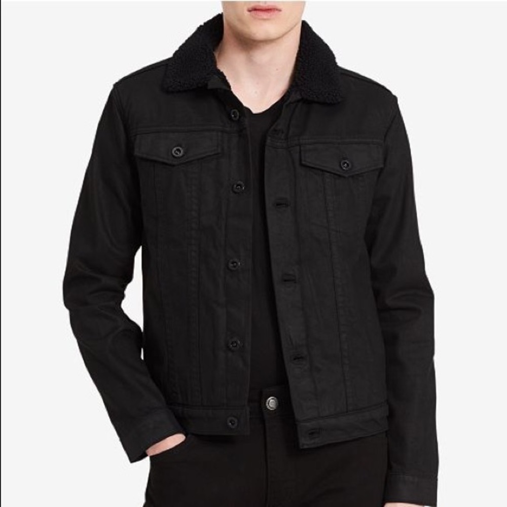 Calvin Klein Faux Sherpa Lined Denim Jacket